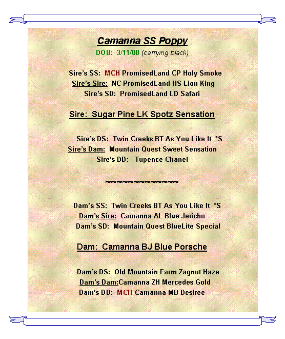 Text Box: Special Orders: If you see a scent you would like used in another soap formula printed here, we can try to accommodate.  Or, if you would like goat milk included, we can try that too. Special orders require the purchase of the batch of 8 bars -with a batch discount applied.